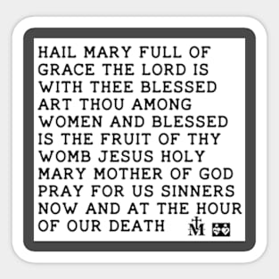 Hail Mary Sticker